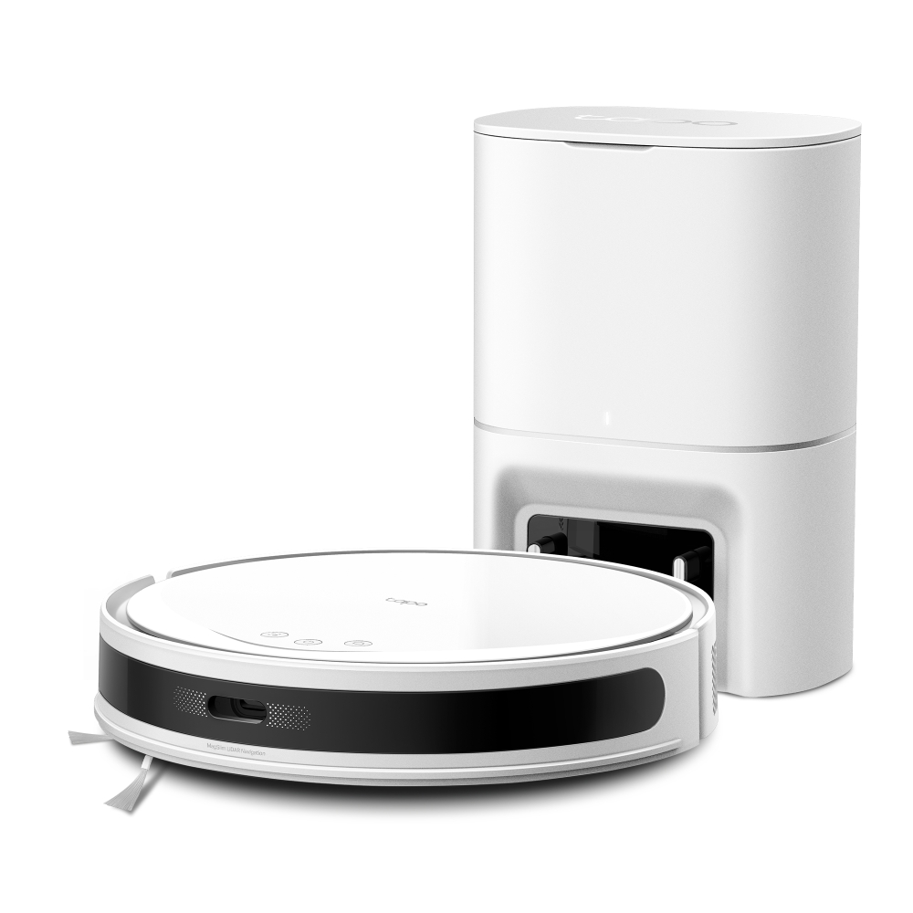 Tapo RV20 Max Plus Robot Vacuum & Mop + Auto-Empty Dock, White (5300Pa)